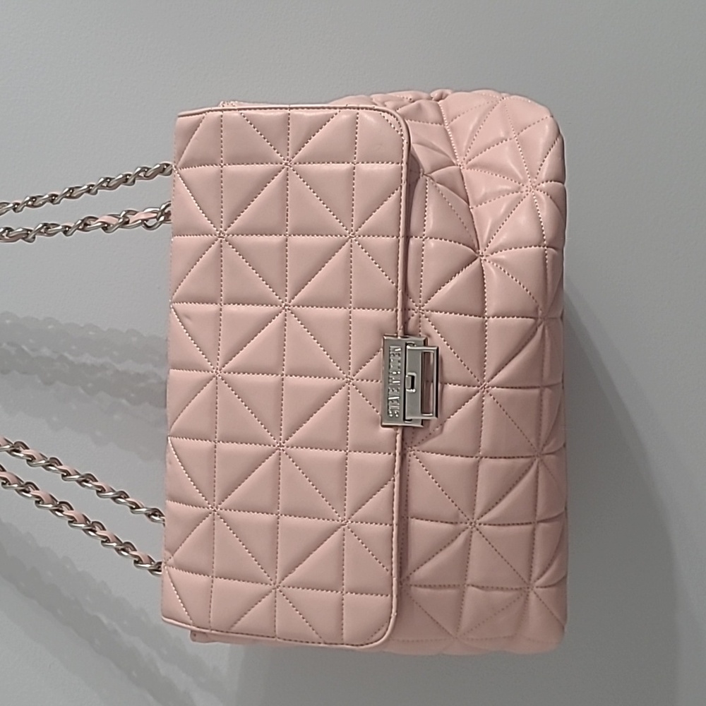 Steve Madden Blush Quilted Shoulder Bag